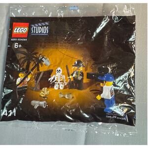 Lego Studios Pirates Treasure Hunt poly bag #1411 NEW/Retired vintage